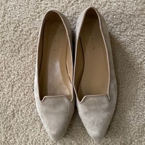 Tan suede flats
